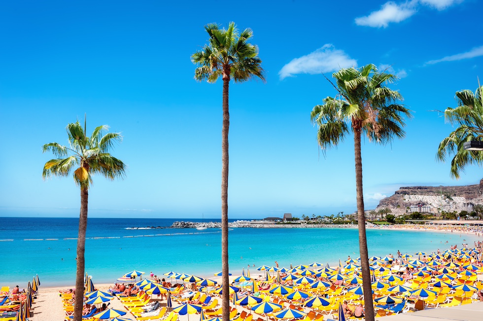 Gran Canaria har svært behagelig klima midt på sommeren.
