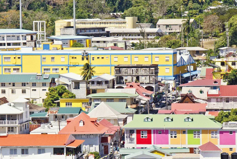Et smukt syn i Bridgetown er de mange, farverige huse 